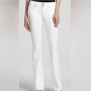 Tall Paige Jeans, White, Size 30x31, Straight Leg